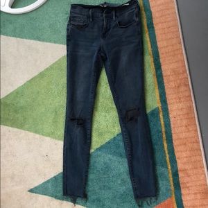 Frame Denim Ripped Skinny Jeans